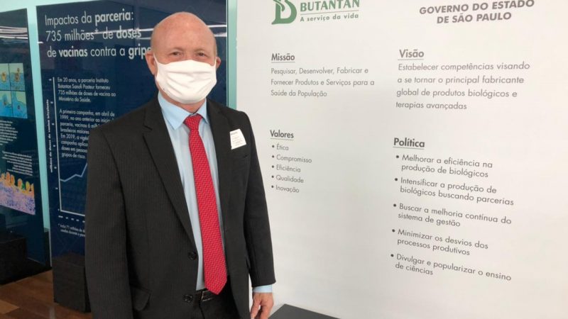 Prefeito de Santana vai ao Butantan em busca da vacina contra a Covid-19