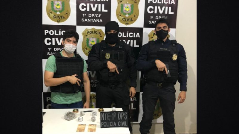 Tráfico de drogas: Policia Civil flagra dupla comercializando entorpecentes em Santana