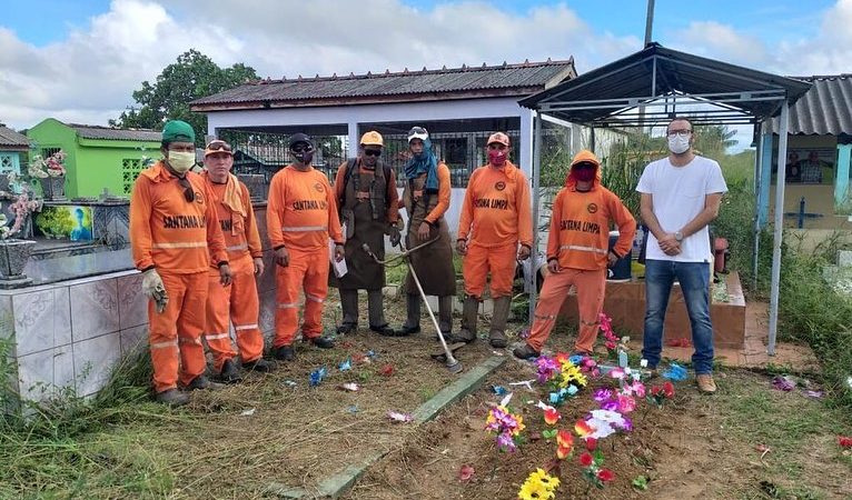 Melhoria: PMS garante EPI’s e ferramentas a trabalhadores do cemitério de Santa Ana