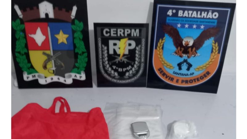 4° Batalhão da PM prende homem acusado de tráfico de entorpecentes