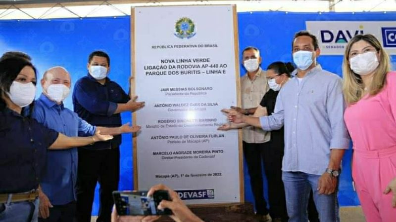 Nova Linha Verde: Davi anuncia que Codevasf está investindo mais de R$ 270 milhões em obras no AP