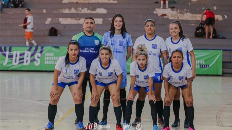 Por pouco: futsal feminino da Faculdade Madre Tereza deixa escapar a vitória no Jub’s 2022