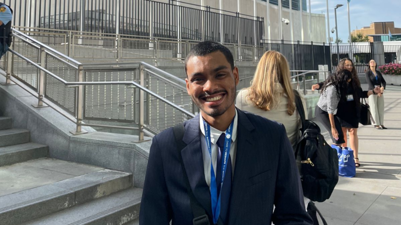 Santanense faz parte de delegação brasileira que participa do Youth Assembly na ONU