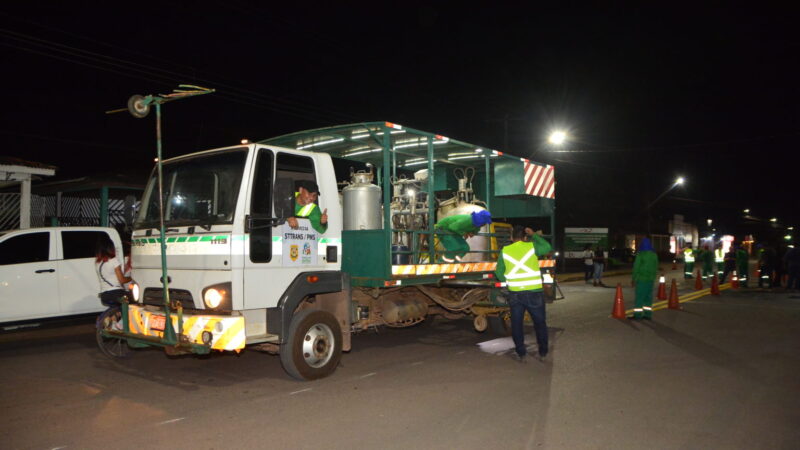 Melhoria: Prefeitura de Santana inicia obras de sinalização em vias do município