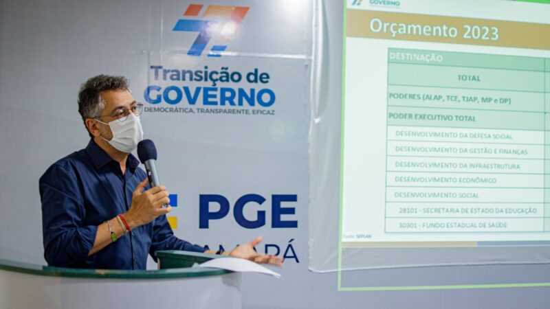 Orçamento, Gestão e Finanças: Governador eleito faz panorama preliminar dos dados da transição