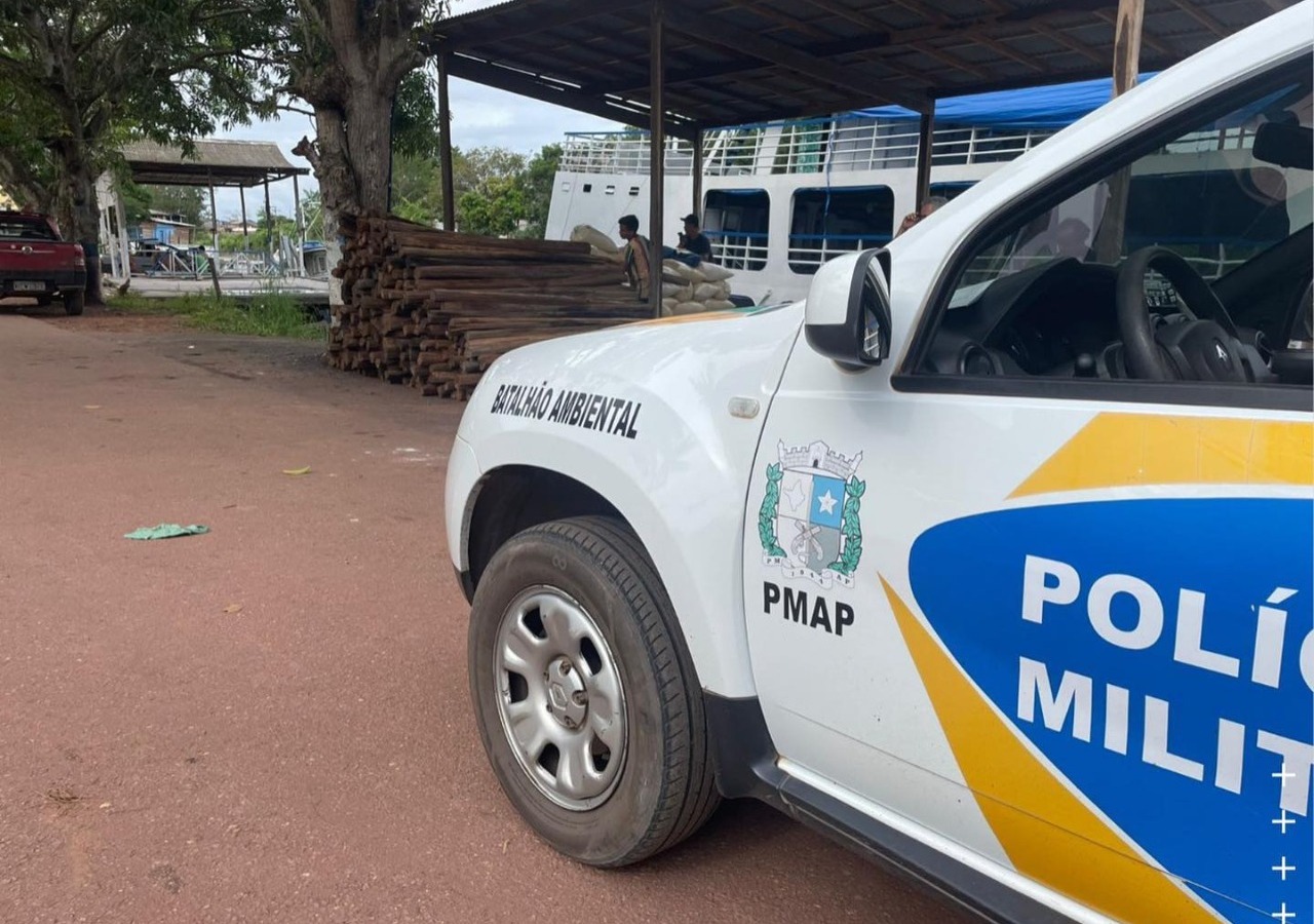 Batalhão Ambiental apreende madeira que estava sendo transportada de forma ilegal