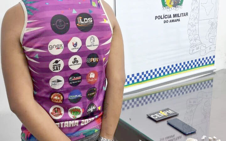 Polícia prende suspeito com substância supostamente “crack” em Santana