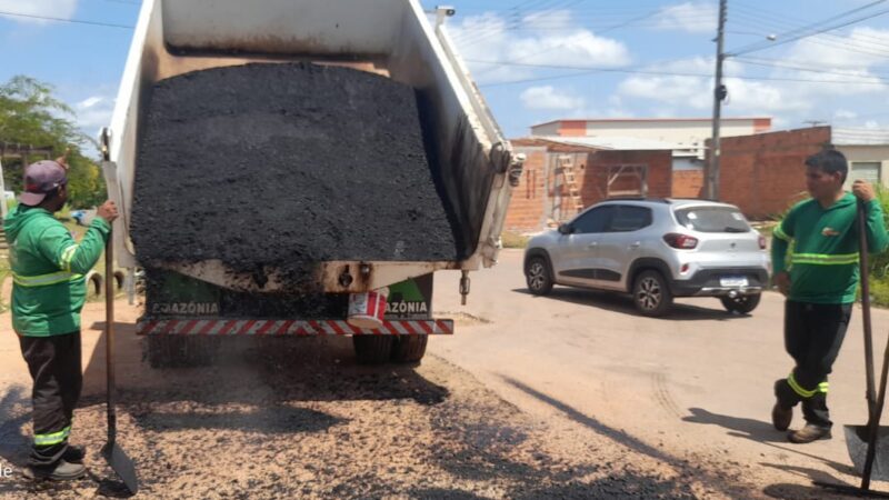 Melhoria: Prefeitura de Santana inicia operação tapa-buraco