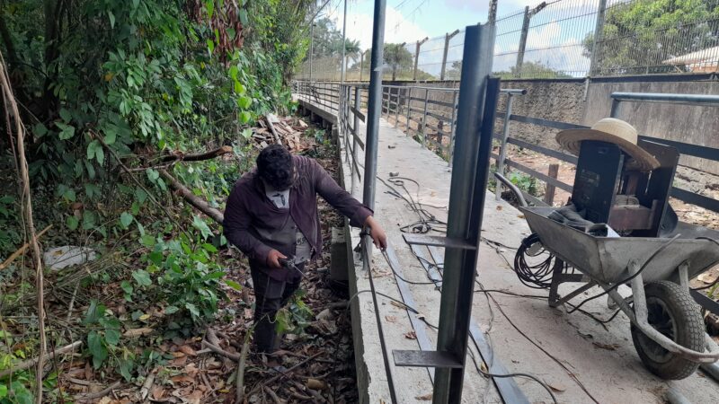Em Santana, passarelas em concreto no Elesbão está em fase de conclusão