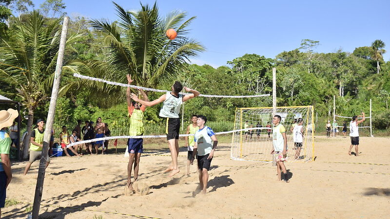 Recanto da Aldeia, na Ilha de Santana, recebe programação esportiva como parte do aniversário da cidade