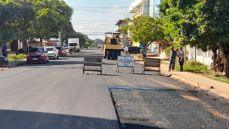 Pavimentação da Avenida Rui Barbosa irá melhorar mobilidade urbana no Centro de Santana