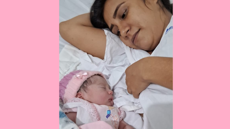 É uma menina! Maria Valentina é a 1ª santanense a nascer em 2024