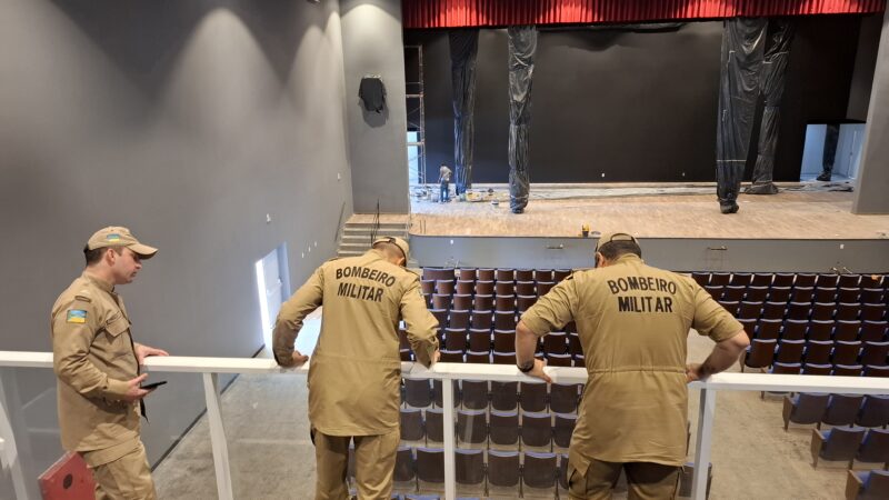 Corpo de Bombeiros realiza pré-vistoria no Cine Teatro Municipal Silvio Romero
