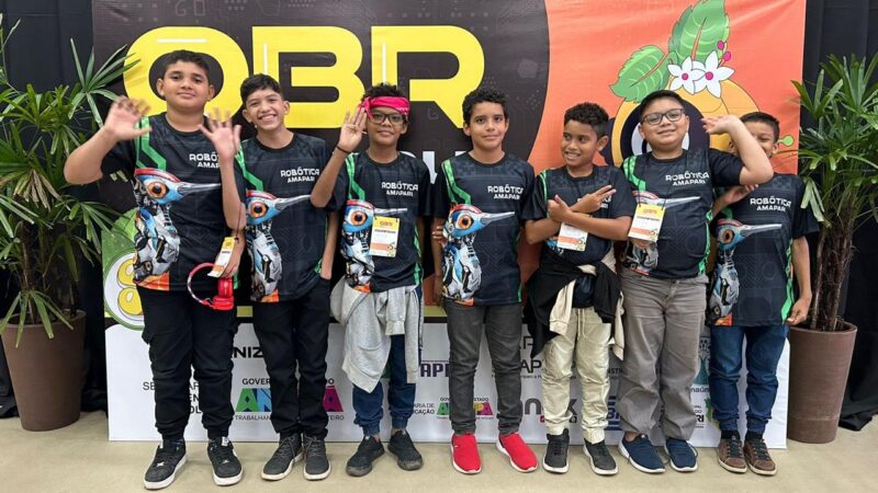 Estudantes de robótica de Pedra Branca do Amapari são destaque em Olimpíada Brasileira realizada em Macapá