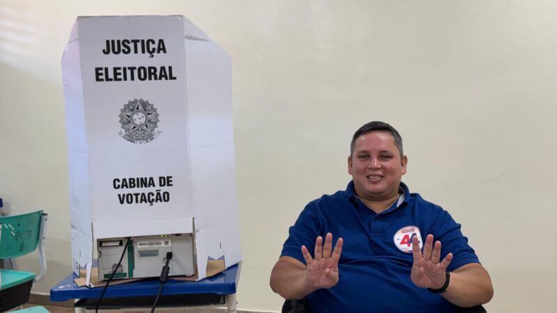 Pedra Branca: Marcelo Pantoja ao votar: “fizemos uma campanha linda”