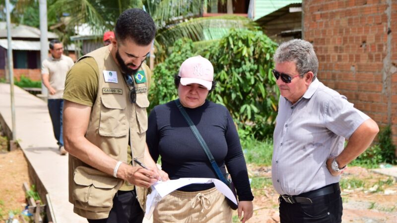 Técnicos do Programa Calha Norte visitam obras executadas pela Prefeitura de Santana