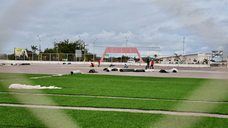 Futebol: Construção do complexo esportivo avança em Pedra Branca do Amapari