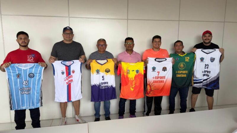 PMS entrega uniformes para times do Campeonato Santanense de Basquete