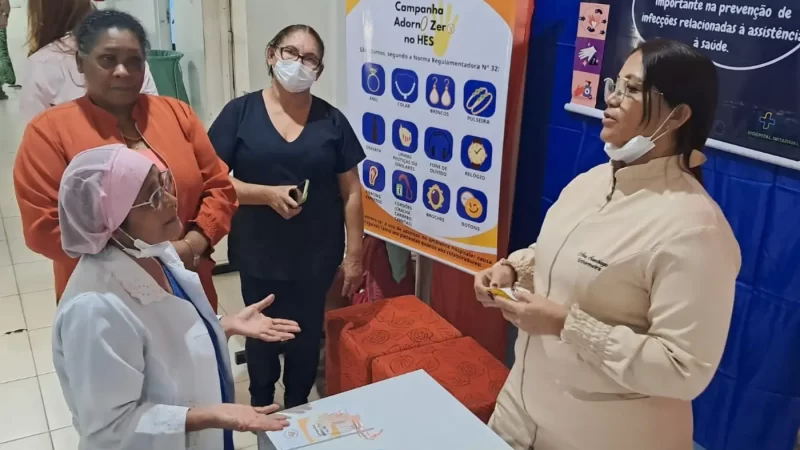 Hospital Estadual de Santana lança campanha ‘Adorno Zero’ entre profissionais da saúde