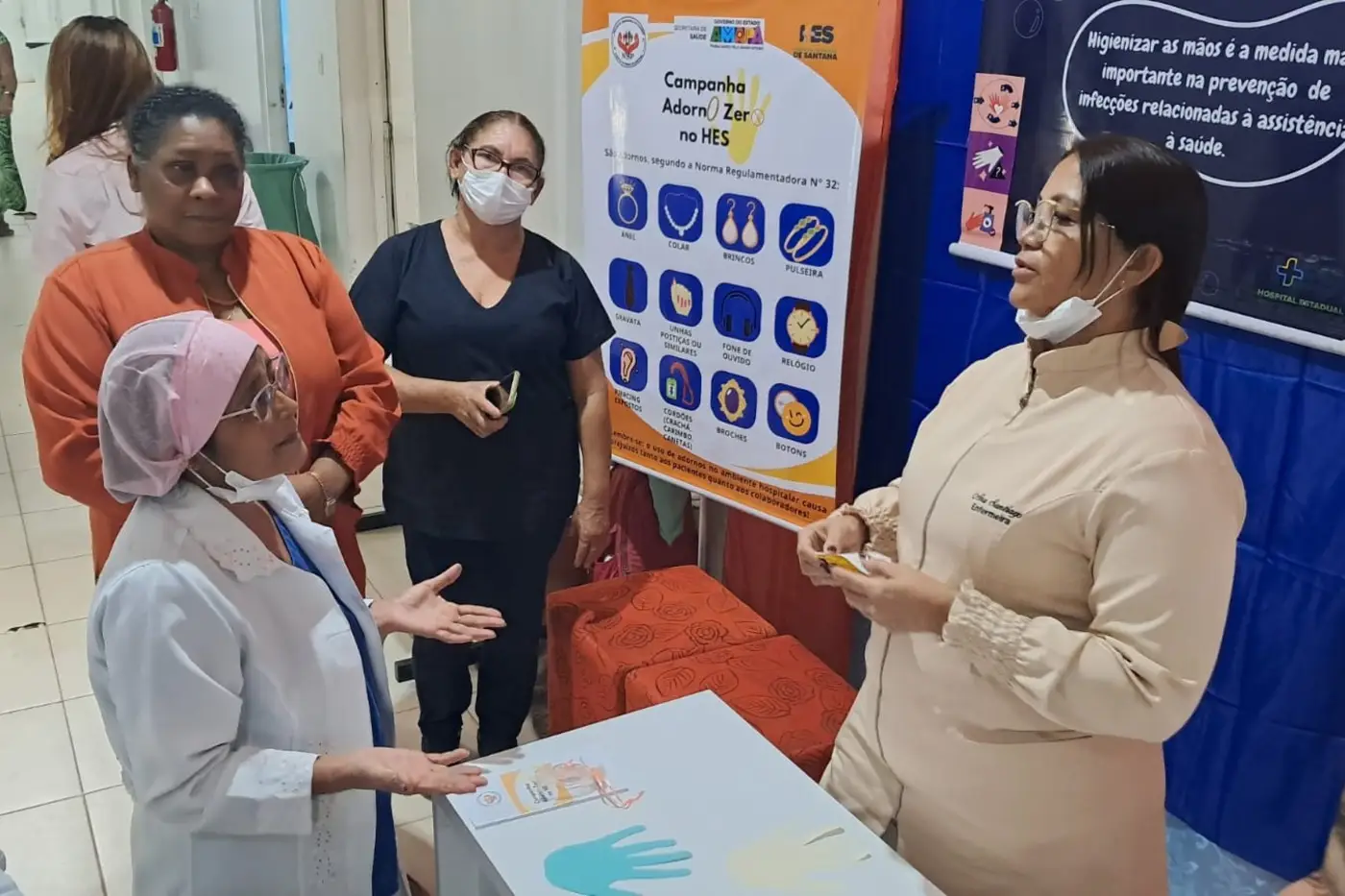 Hospital Estadual de Santana lança campanha ‘Adorno Zero’ entre profissionais da saúde