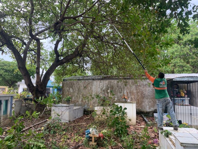 Prefeitura de Santana inicia limpeza dos cemitérios visando o Dia dos Pais