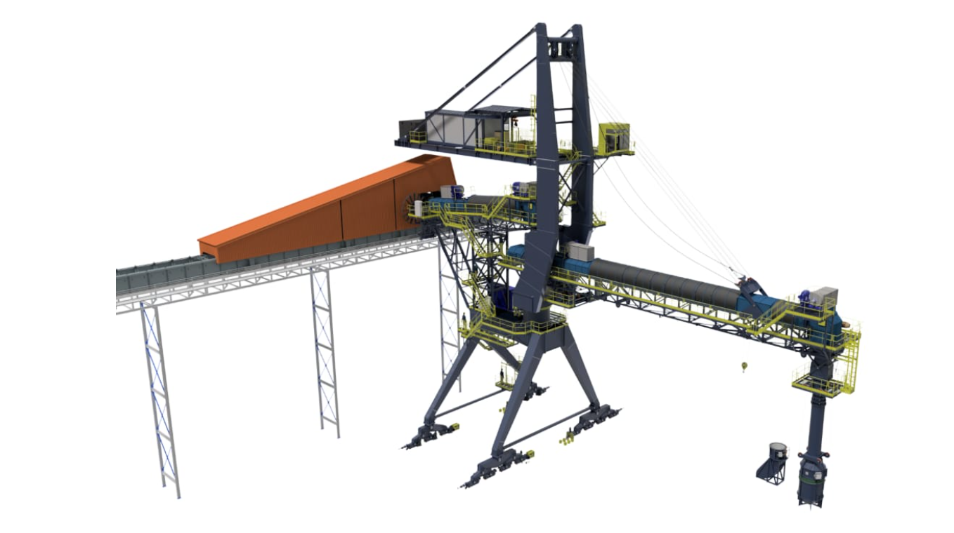 Shiploader que será instalado na CDSA terá capacidade de embarque 1.500 toneladas por hora