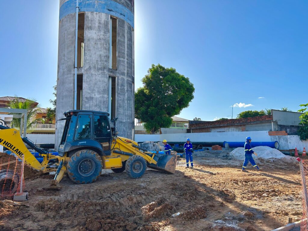 CSA avança na construção do novo Centro de Reservação no bairro Paraíso, em Santana