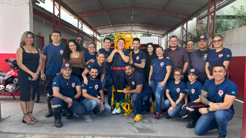 PMS fortalece capacitação do SAMU com treinamento para retirada de pacientes