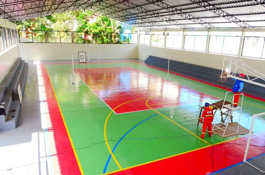 GEA avança em obras de revitalização da Escola Estadual Raimunda Virgulino em Macapá