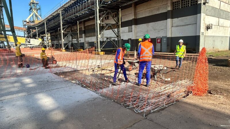 Começam as obras para a instalação do Shiploader da Companhia Docas de Santana