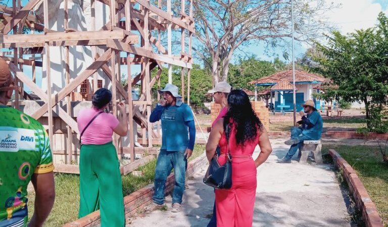 Na Ilha de Santana, PMS acompanha restauração da imagem de padroeira santanense