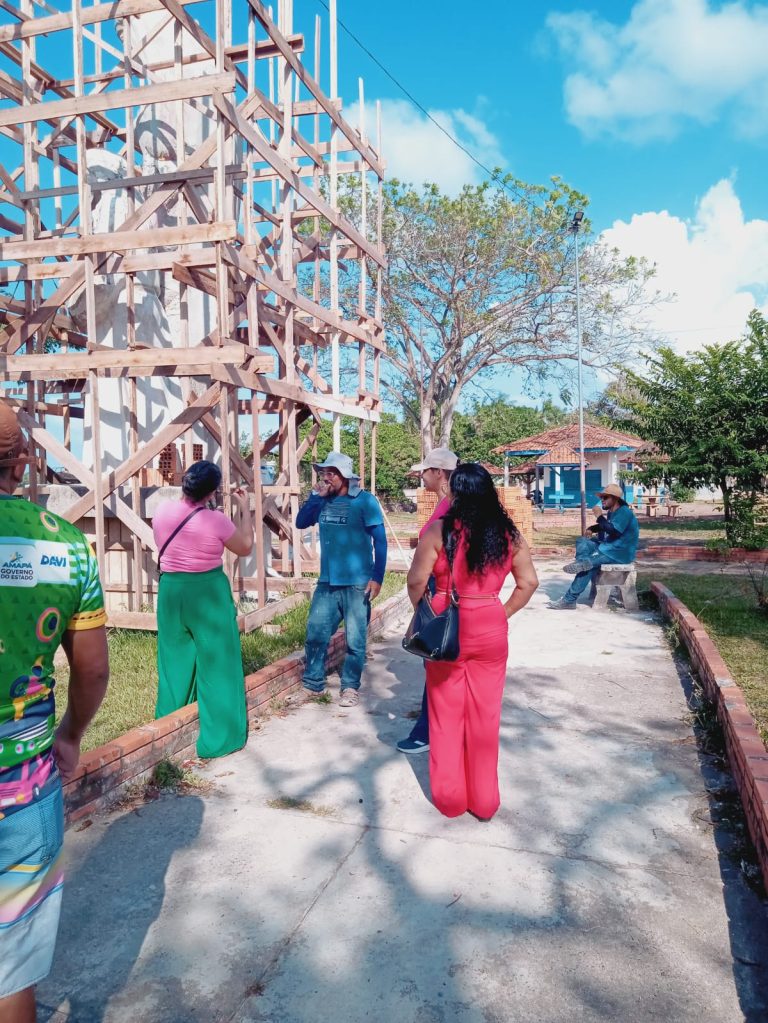 Na Ilha de Santana, PMS acompanha restauração da imagem de padroeira santanense