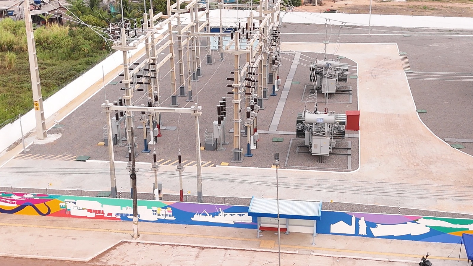 Arte amazônica ganha destaque em mural de subestação da CEA Equatorial em Santana