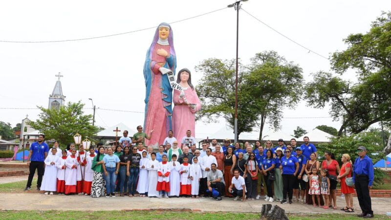 Benção e teatro à céu aberto, marcam criação do povoado da Ilha de Santana