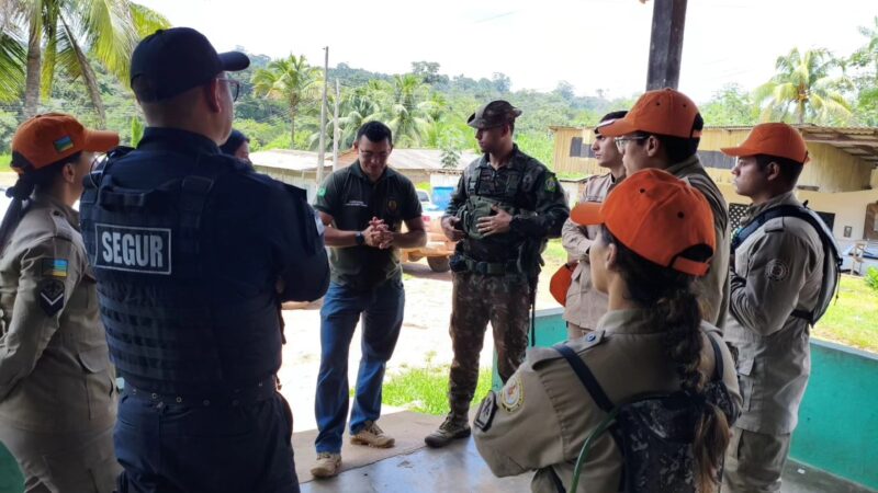 Forças de segurança pública de Pedra Branca atuam mobilizadas nas buscas por jovem indígena