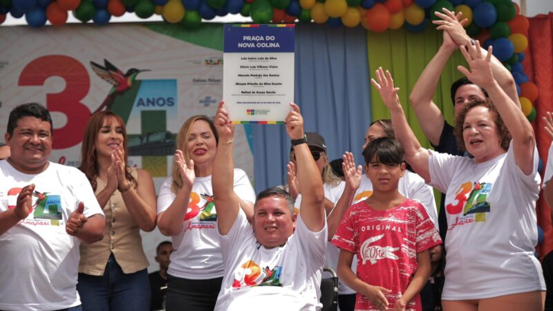 Prefeito Marcelo entrega praça no bairro Nova Colina durante comemoração dos 34 anos de Pedra Branca