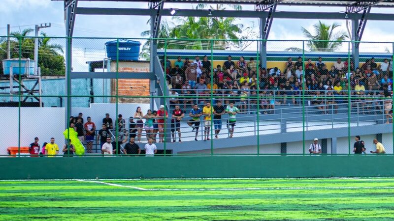 Futebol: em Laranjal do Jari, prefeito Teddy Marcel reinaugura o Estádio Queirogão