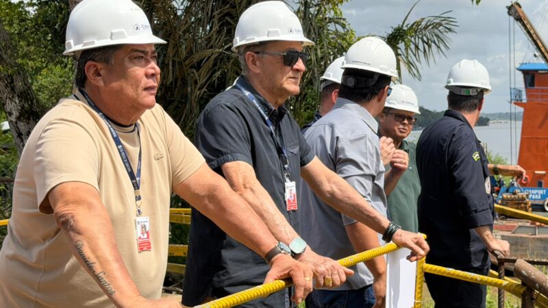 Diretoria da CDSA realiza visita técnica às obras do novo porto da Cianport em Santana