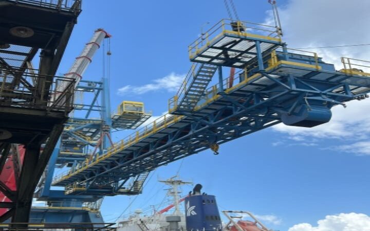 Novo Shiploader: Operação marca avanço na modernização do Porto de Santana