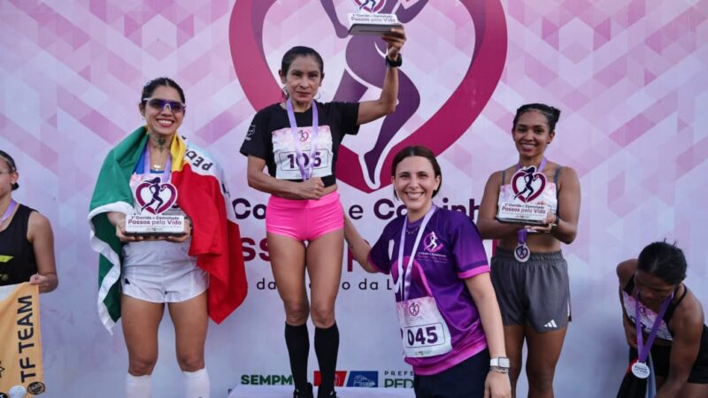 “Passos pela Vida”: Pedra Branca promove corrida contra o feminicídio e celebra 20 anos da Lei Maria da Penha